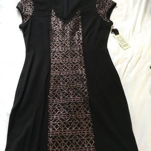 Black sequined lbd by BB Dakota